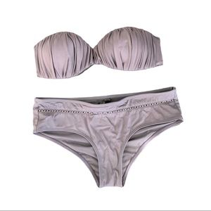 Grey Shimmery Bikini